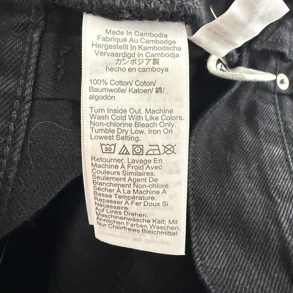 MADEWELL The Balloon Jean 25 Black Barrel-Leg Rigid Denim Relaxed NWT B98 - Picture 5 of 5